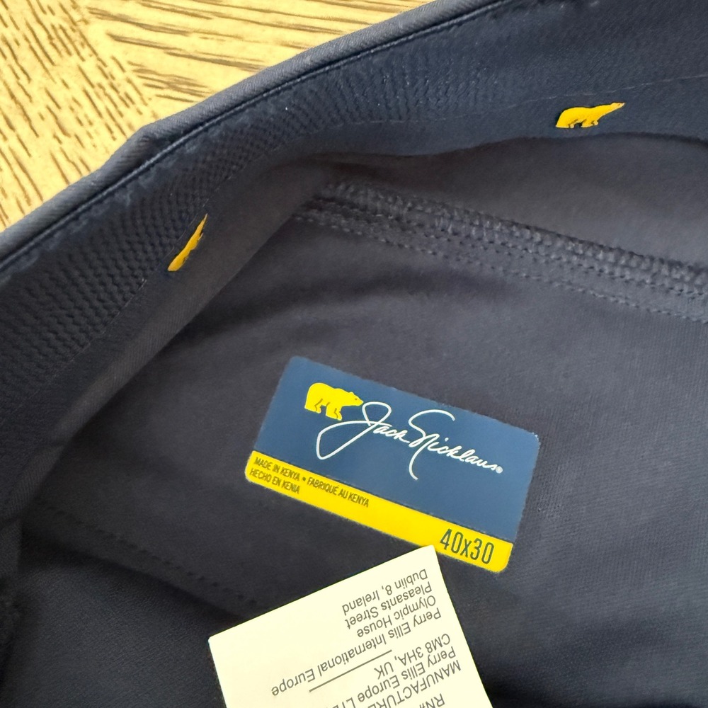 Jack Nicklaus Men Golf Pants Navy Blue Stretch Moisture Wicking UPF 50 40x30 NEW - Picture 7 of 10